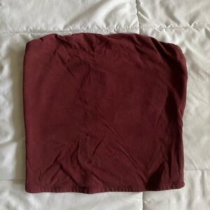 Garage Burgundy Tube Top